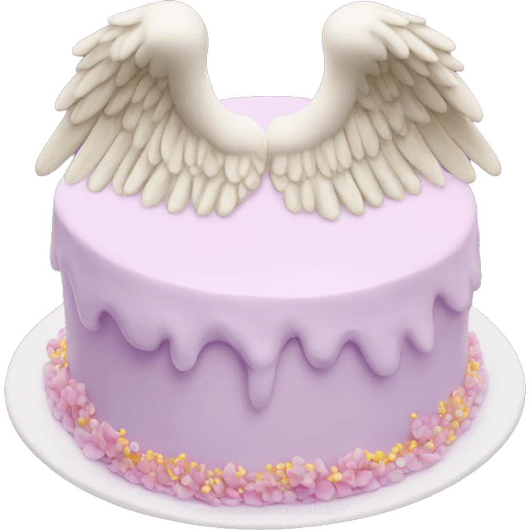 angel wings cake emoji