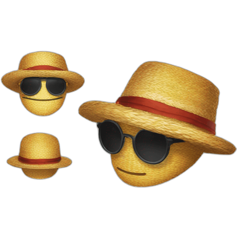 chapeau de paille luffy emoji