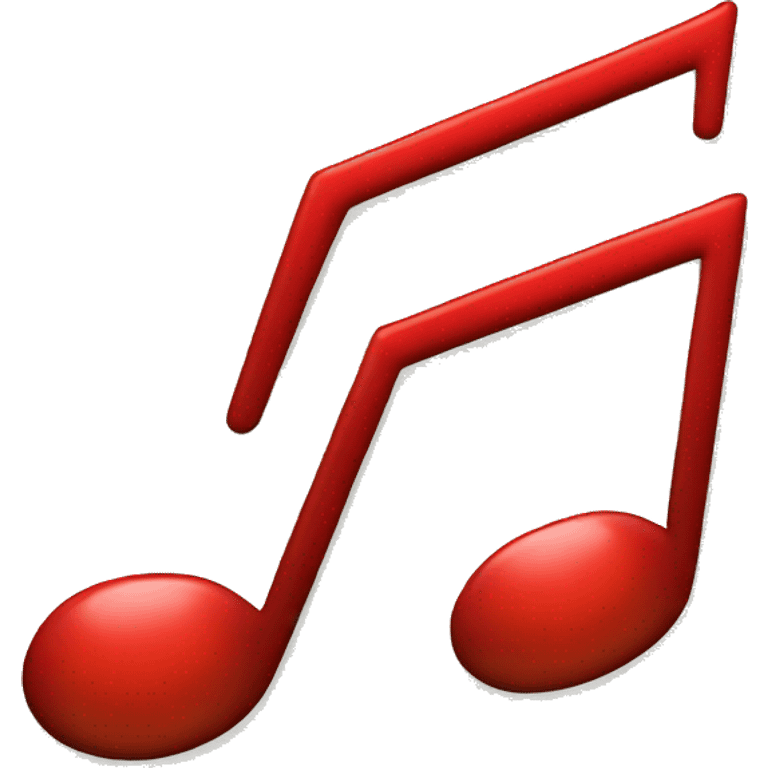 red music note emoji