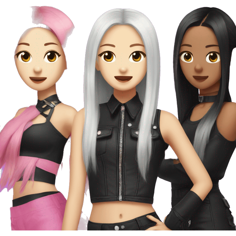 Blackpink performing  emoji