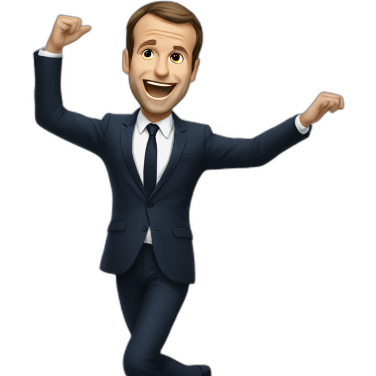 Macron dancing emoji