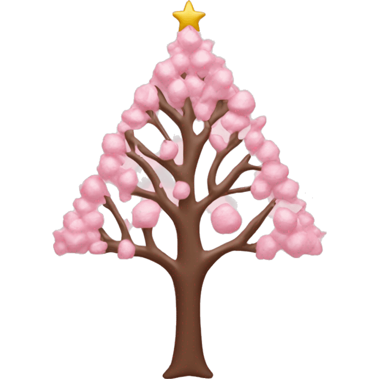 Light Pink decorated tree emoji