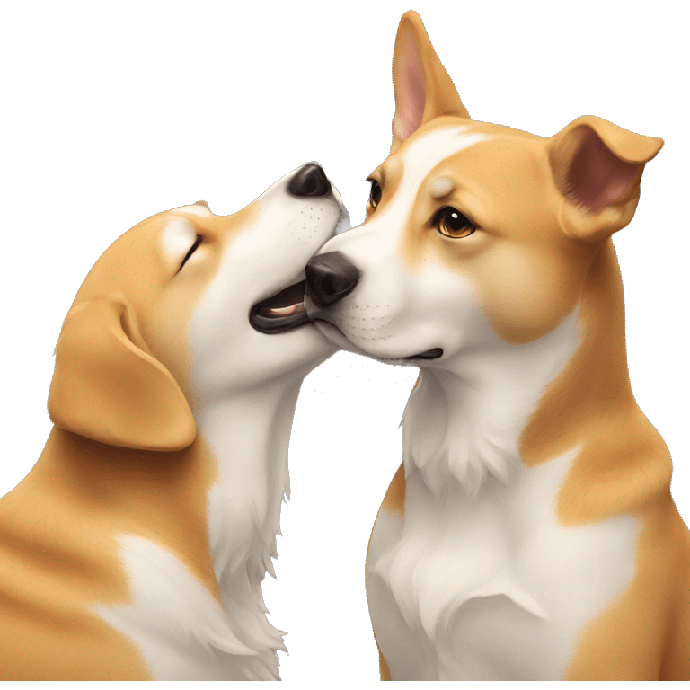 dog kiss emoji