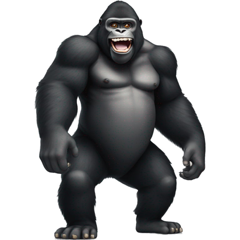 gorilla with big smile emoji