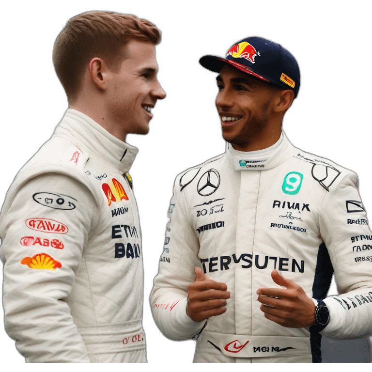 Lewis Hamilton passing Max Verstappen emoji