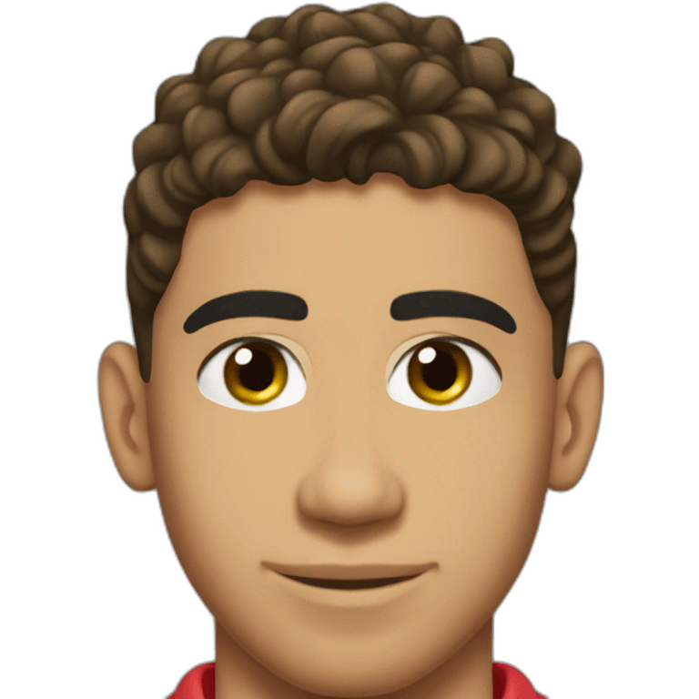 achraf hakimi of moroccan team emoji