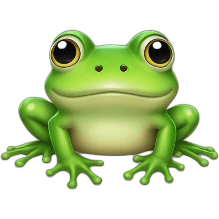 Cute Peepo frog emoji