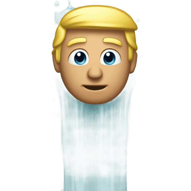 Donald Trump taking a shower emoji