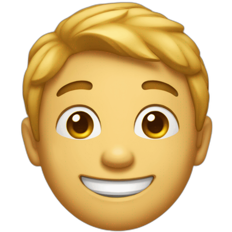 Emoji sourire qui hausse les épaules emoji