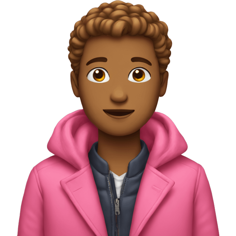 Pink coat emoji