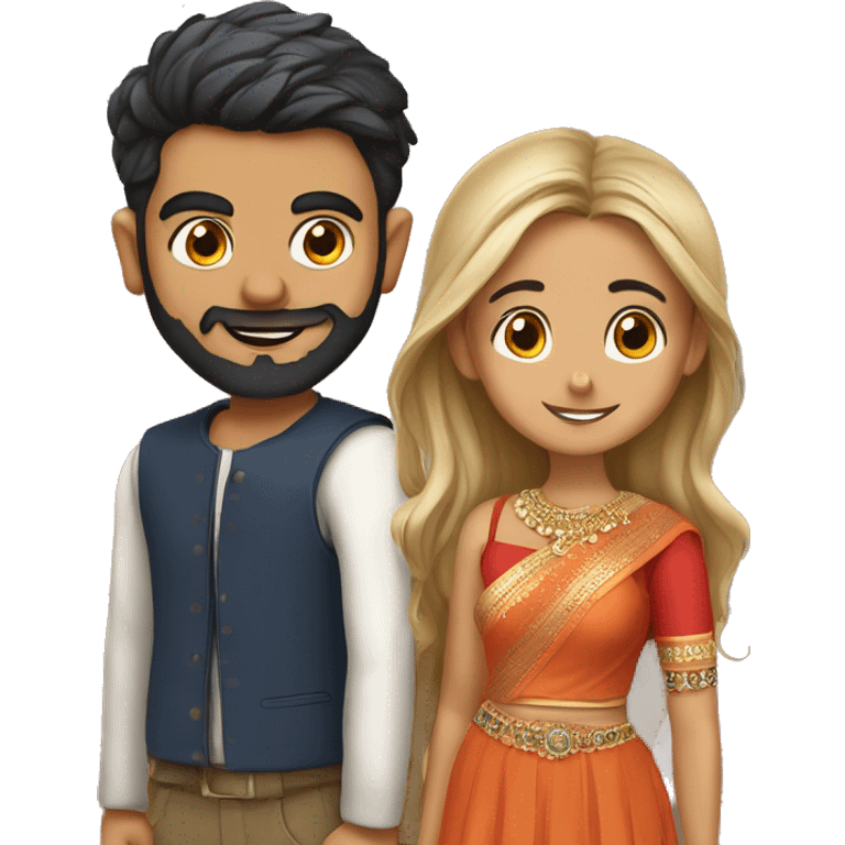 Virat fan boy and girl emoji