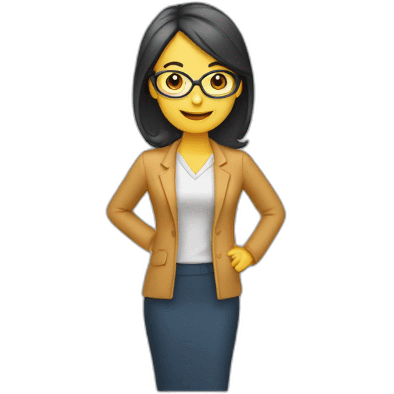 profesora de matemáticas emoji