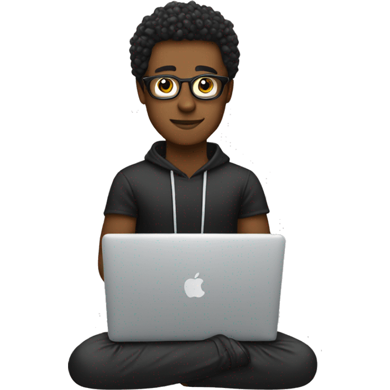 Music producer with a macbook  emoji