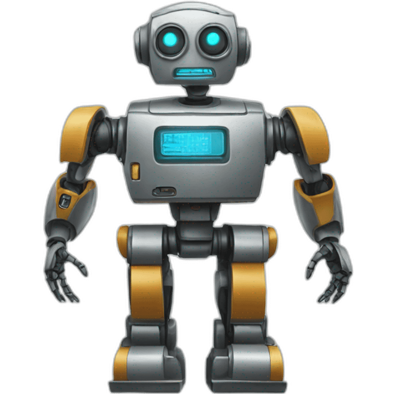 a robot waiting emoji