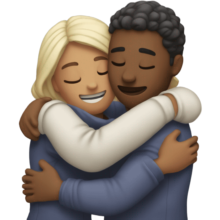 Comforting hug emoji