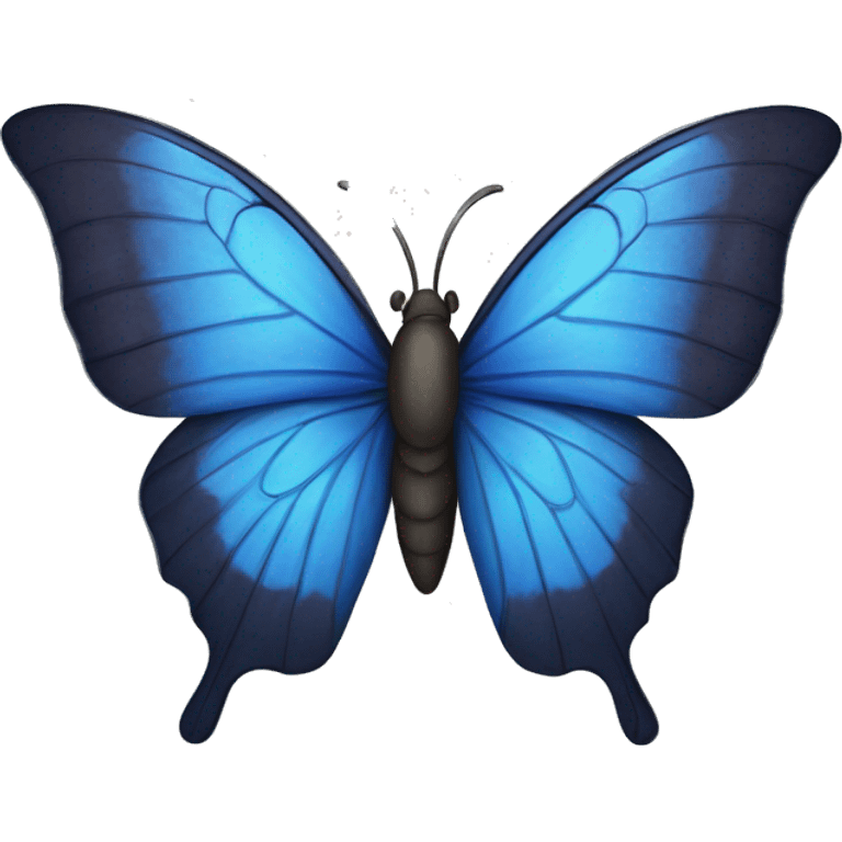 Mariposa azul  emoji