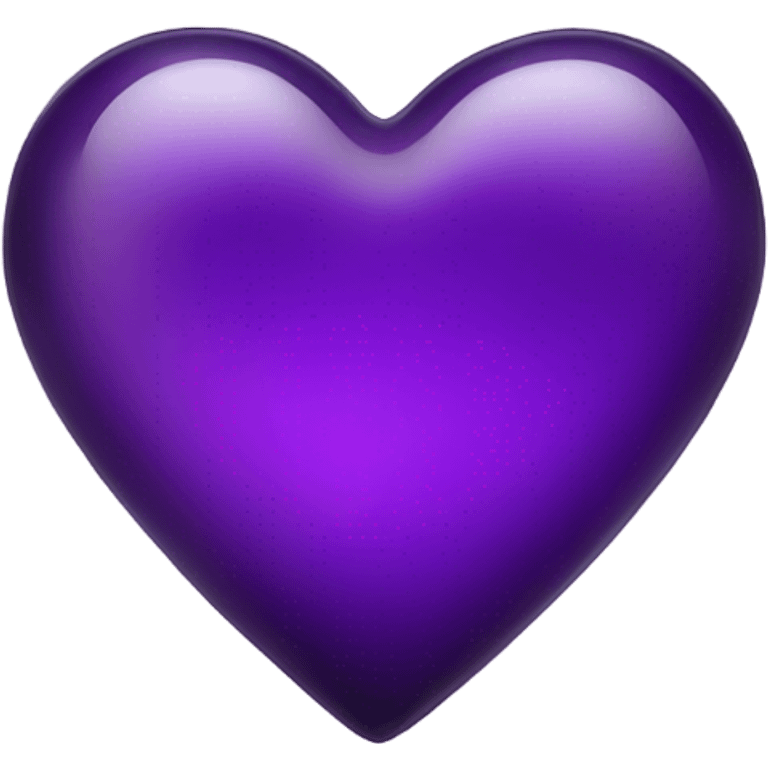 glass dark purple heart  emoji