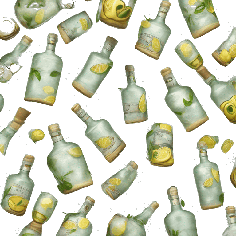 Botella de gin “ZUMAQUE”  emoji