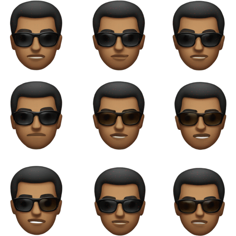 Mohammed Ali in sunglasses  emoji