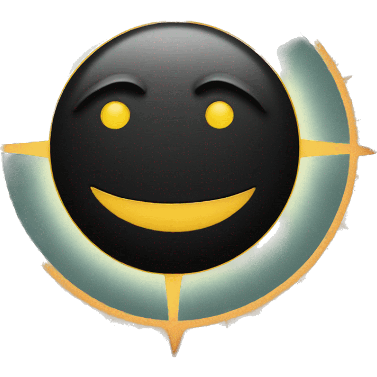 Black sun emoji