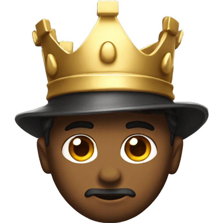 Detective wearing Kings crown  emoji