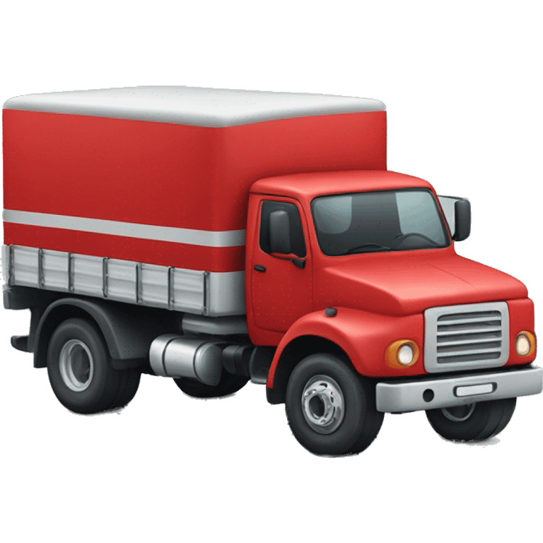 red lorry emoji