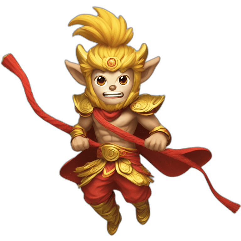 Wukong on cloud flying emoji