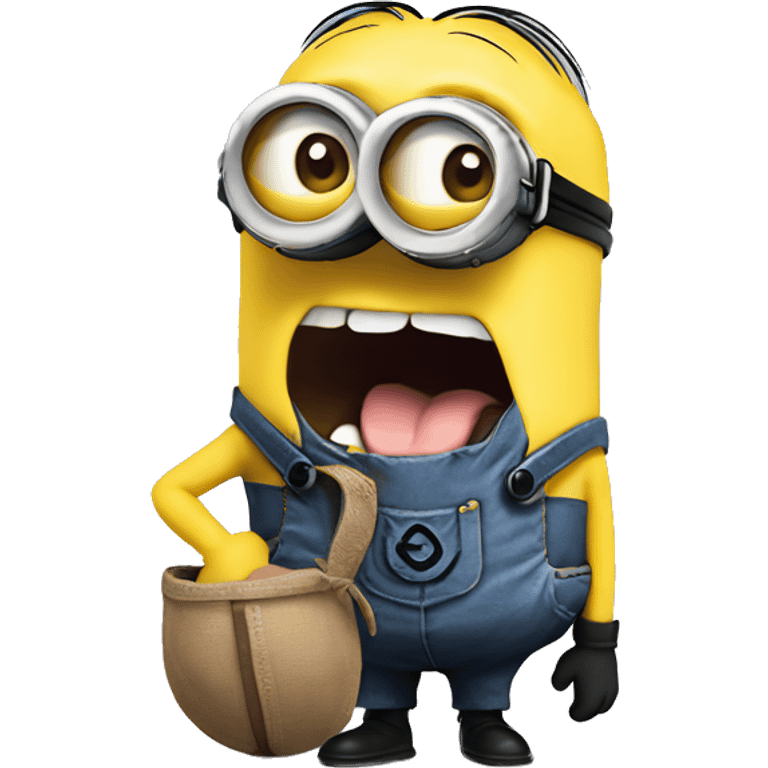 minion with tongue out emoji