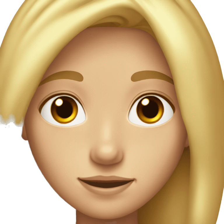 Blond 11 year old, Brown eyes, Face freckles. emoji