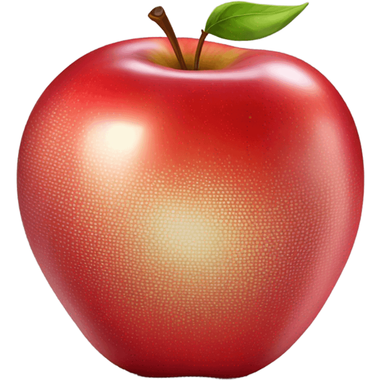 Apple red with beauty face emoji