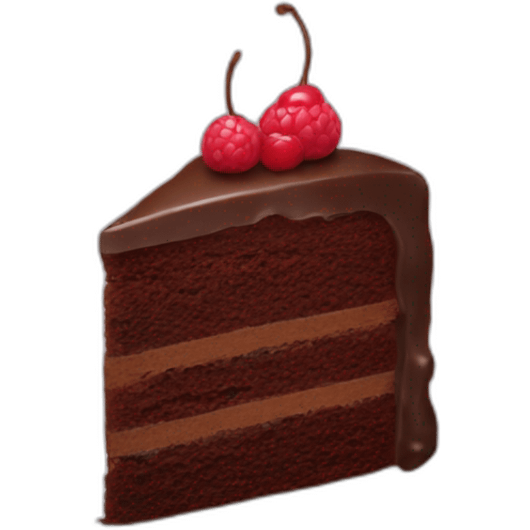 simple chocolate cake emoji