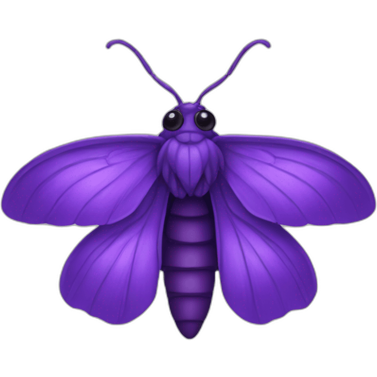 Purple moth with 4 hands emoji