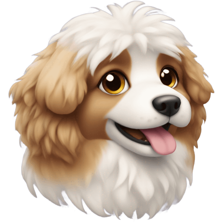 Cute fluffy doggie emoji