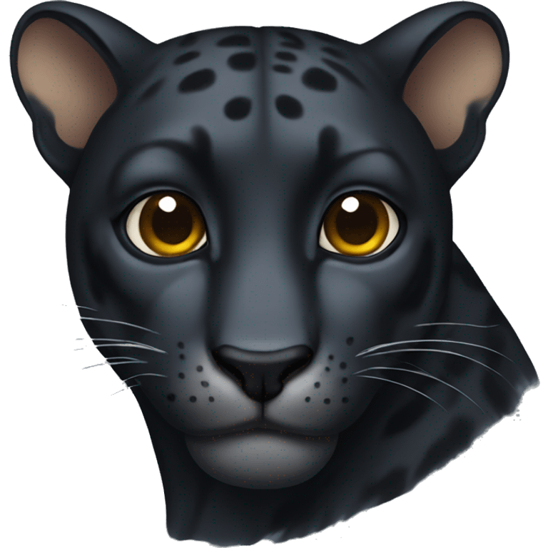 Panther with a single tear  emoji