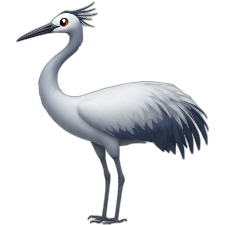 Crane bird happy emoji