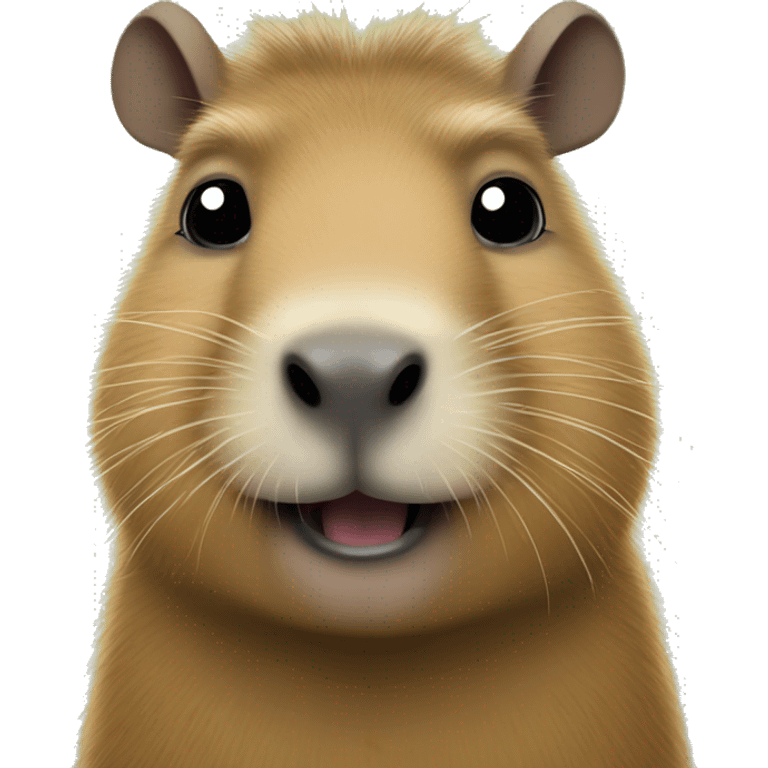 Capybara combined with forg emoji