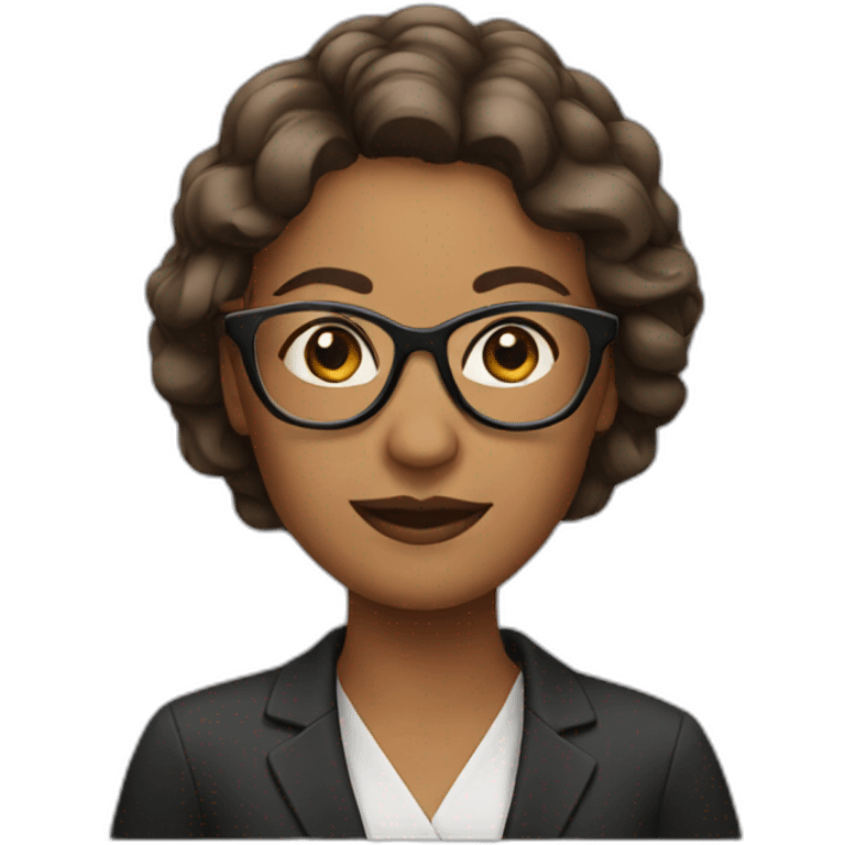 woman with glasses emoji