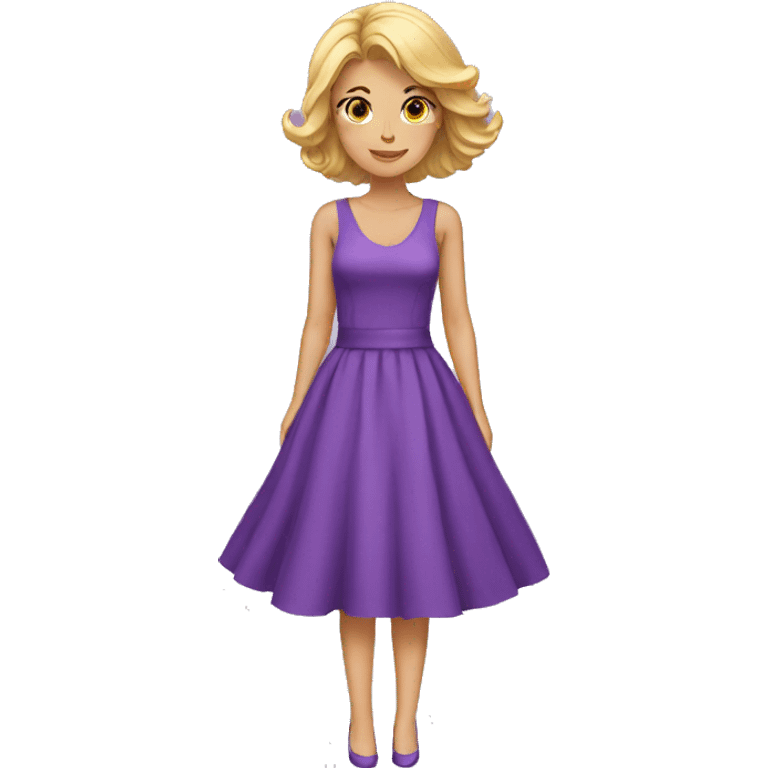 PURPLE DRESS  emoji