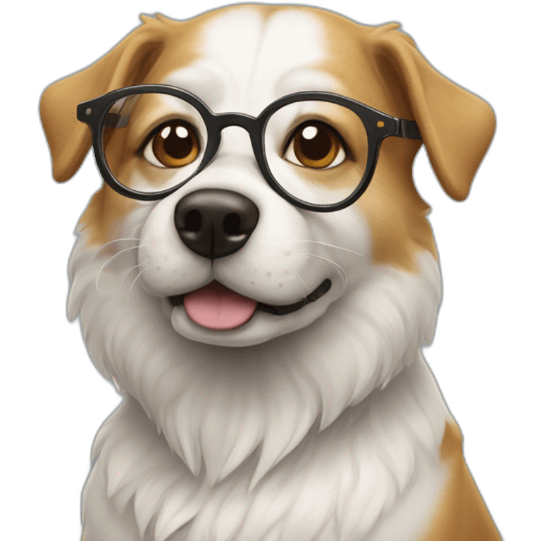 hund mit brille emoji