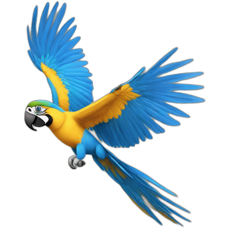 Blue And Gold Macaw Flying emoji