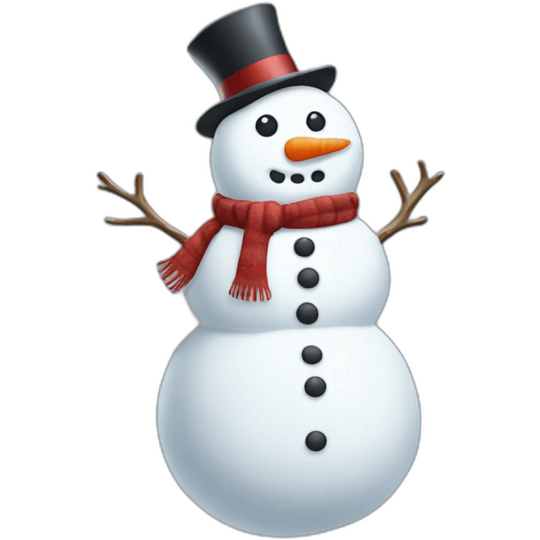 full body christmas snowman emoji