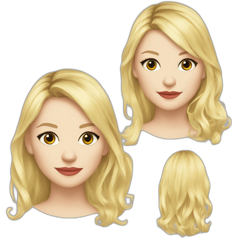 Kirsten dunst cabello castaño  emoji