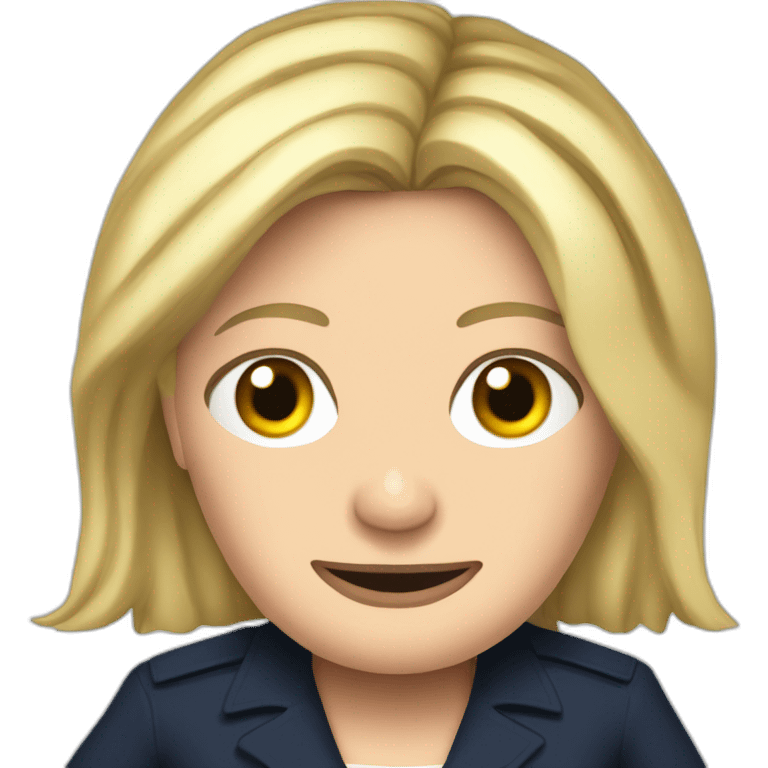 Detailed marine le pen emoji