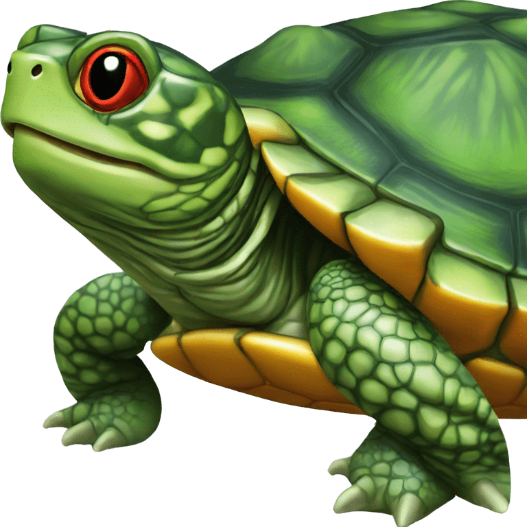 Red-eared slider turtle emoji