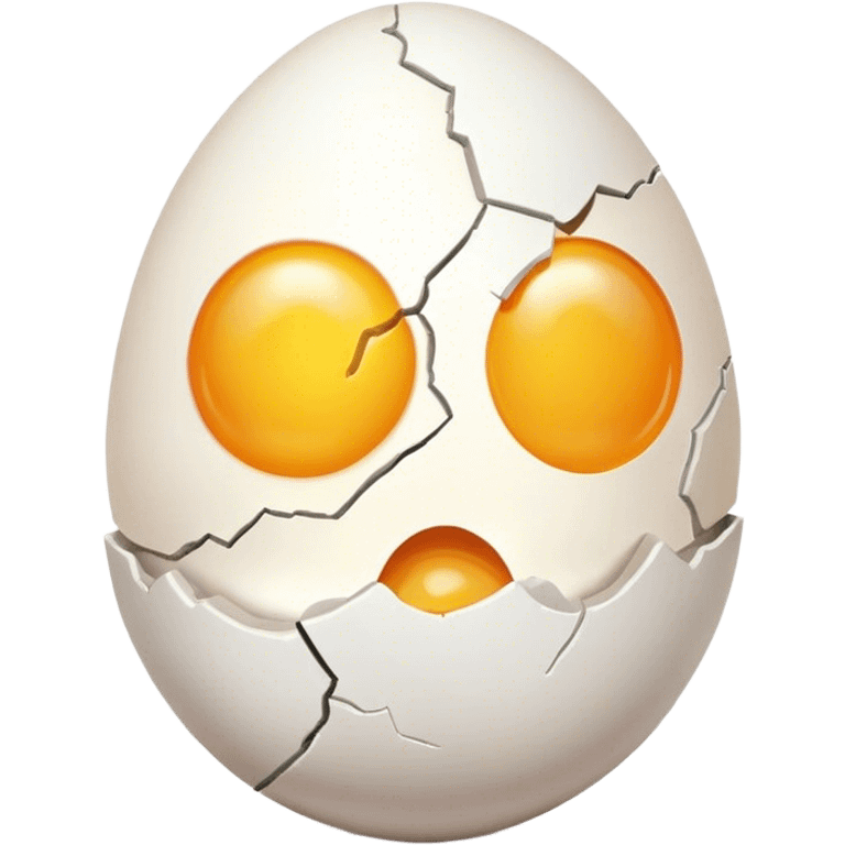 Cracked egg emoji