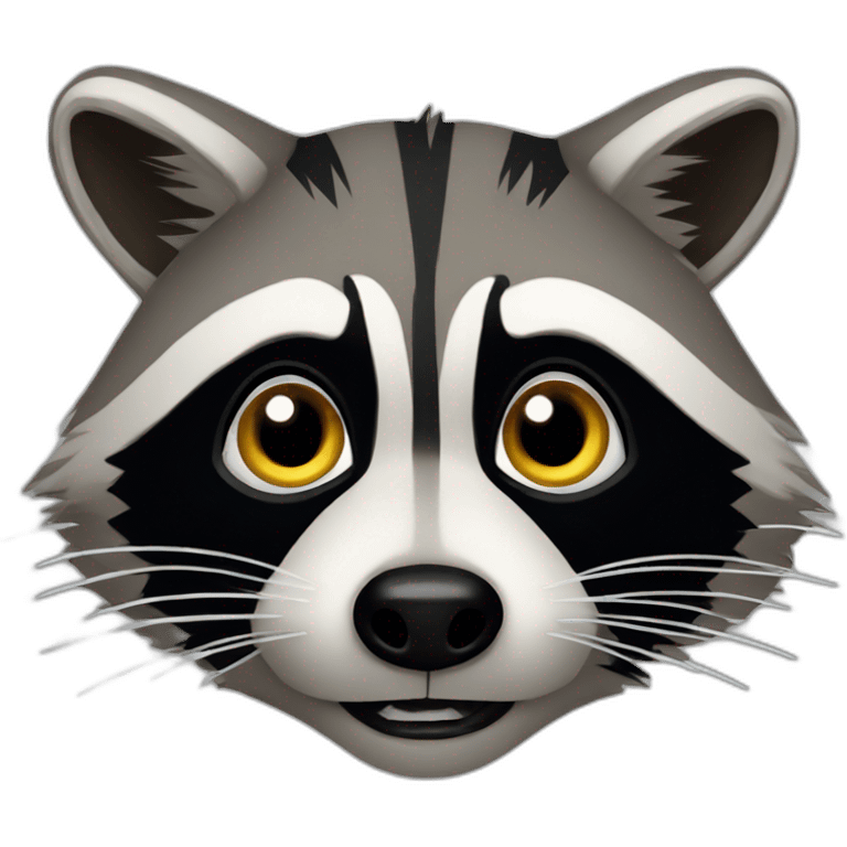 rabid raccoon emoji