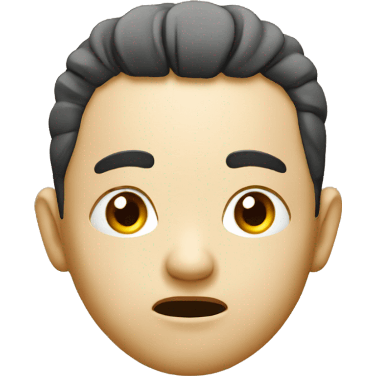 Chinese head with amazement emoji