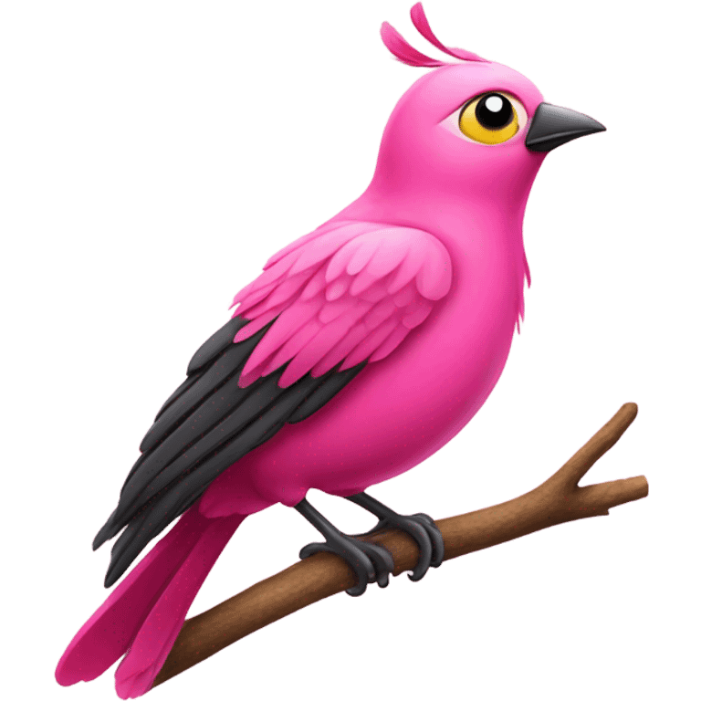 Pink bird emoji