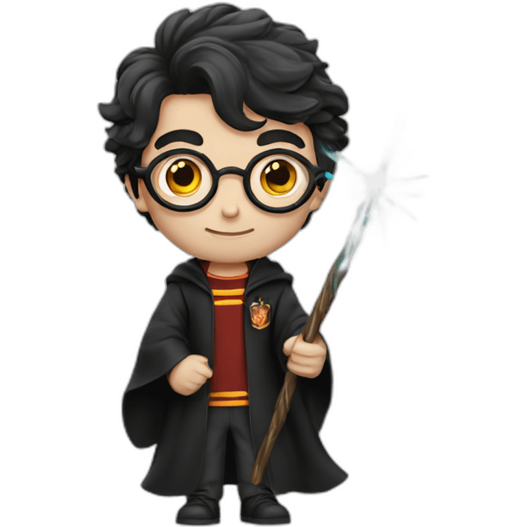 harry potter with magic wand emoji