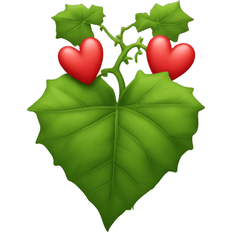 ivy wrapped around red heart emoji